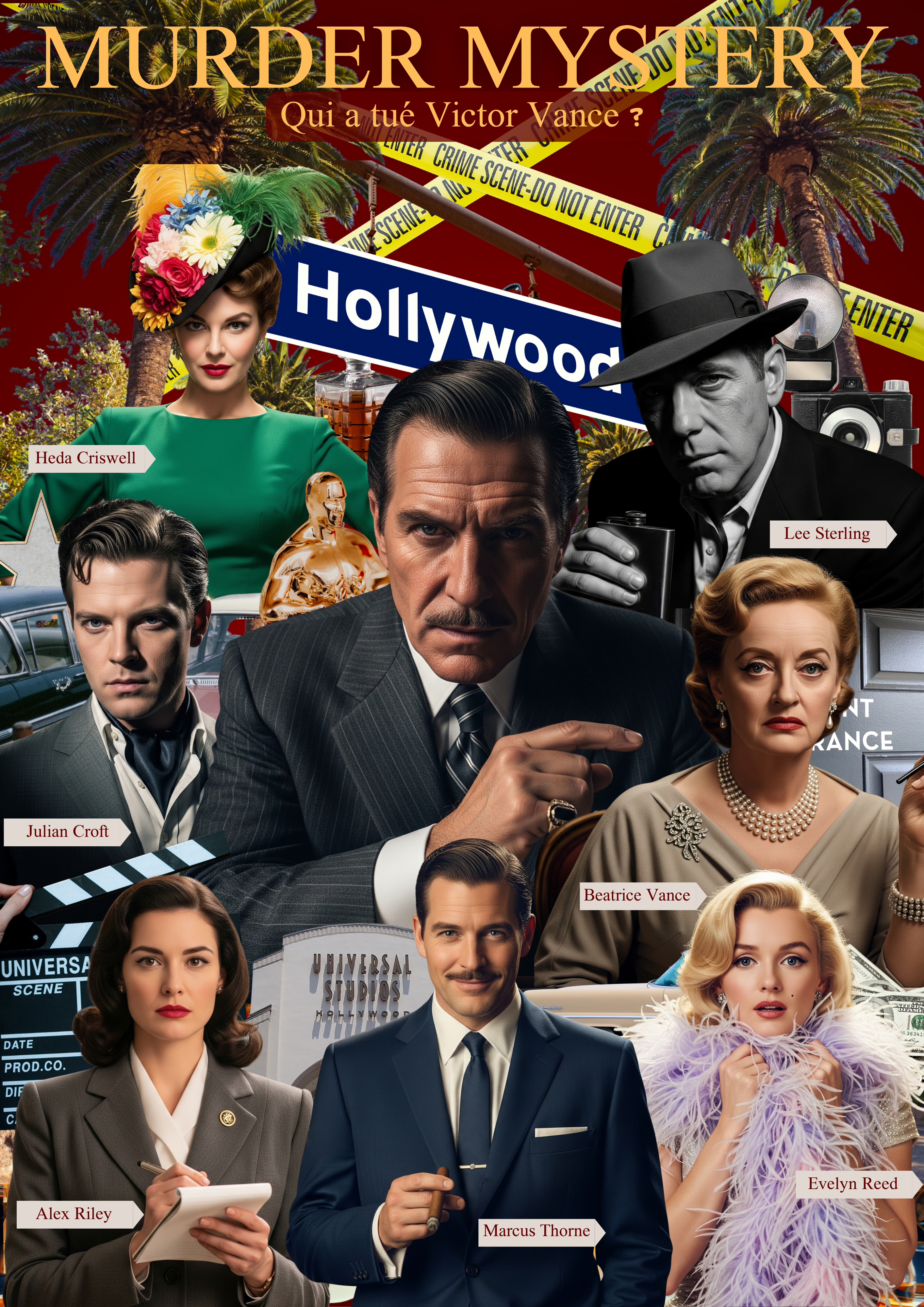 Affiche Hollywood 1955